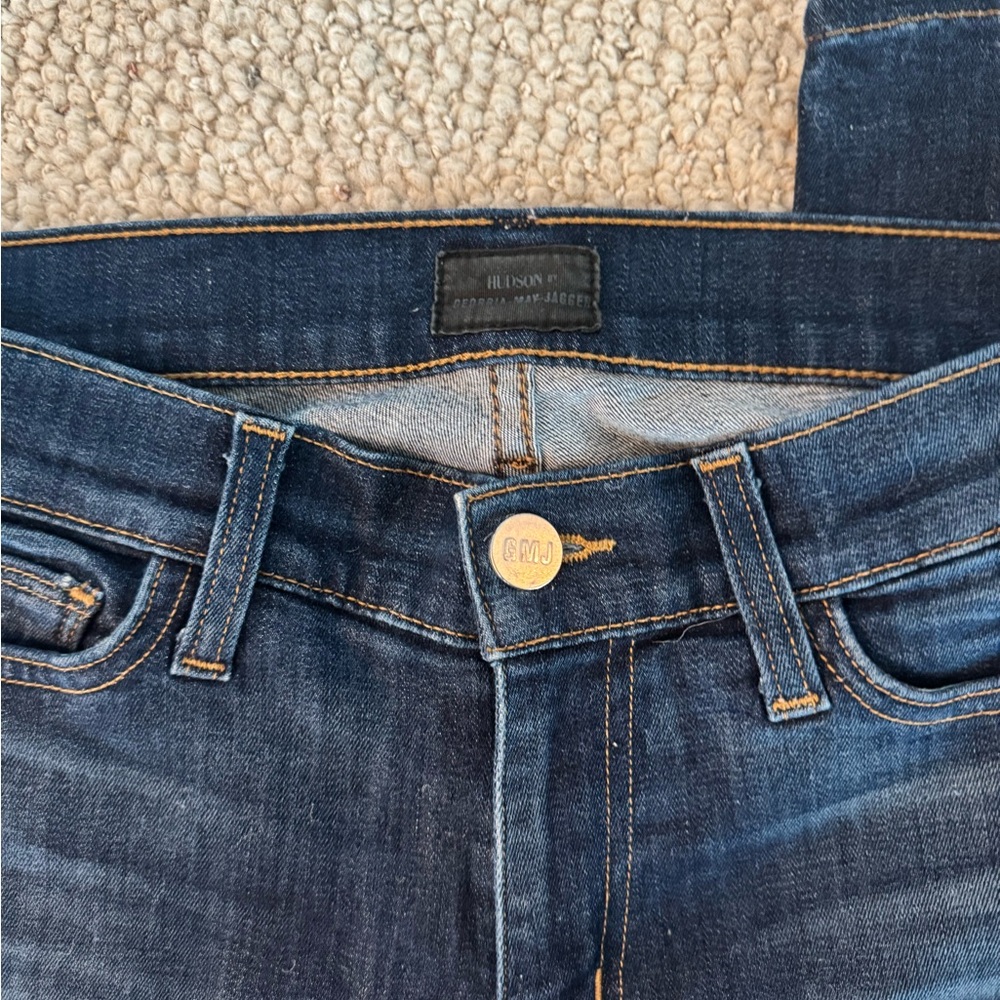 Hudson Jeans Women’s Dark Blue Slim Jeans Georgia May Jagger Collab - Picture 2 of 3